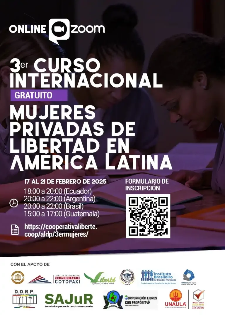 Curso internacional mujeres privadas de libertad