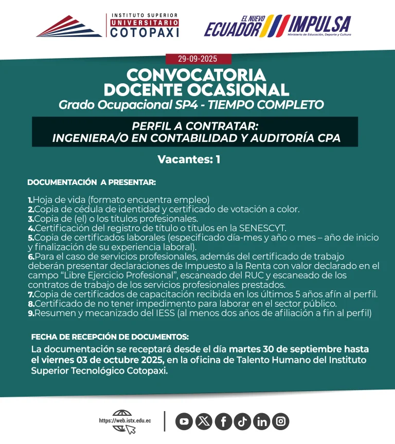 Ingeniero Contabilidad y Auditoría CPA