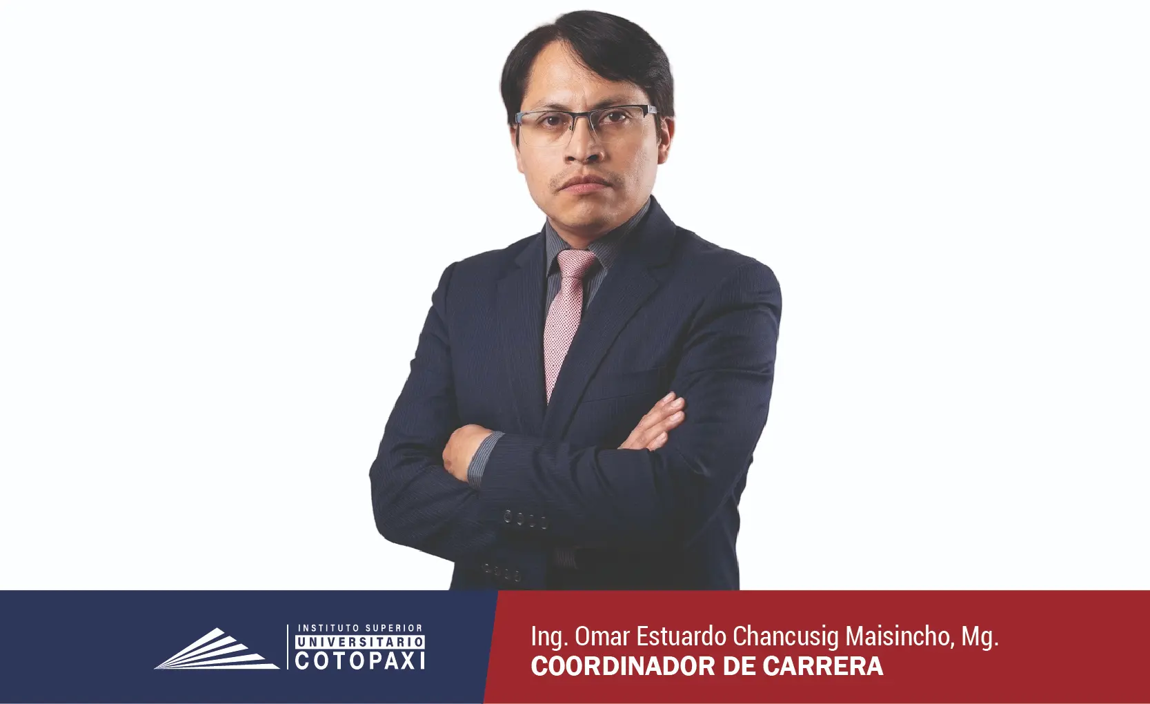 Fotografía Ing. Omar Estuardo Chancusig Maisincho, Mg. Coordinador de carrera